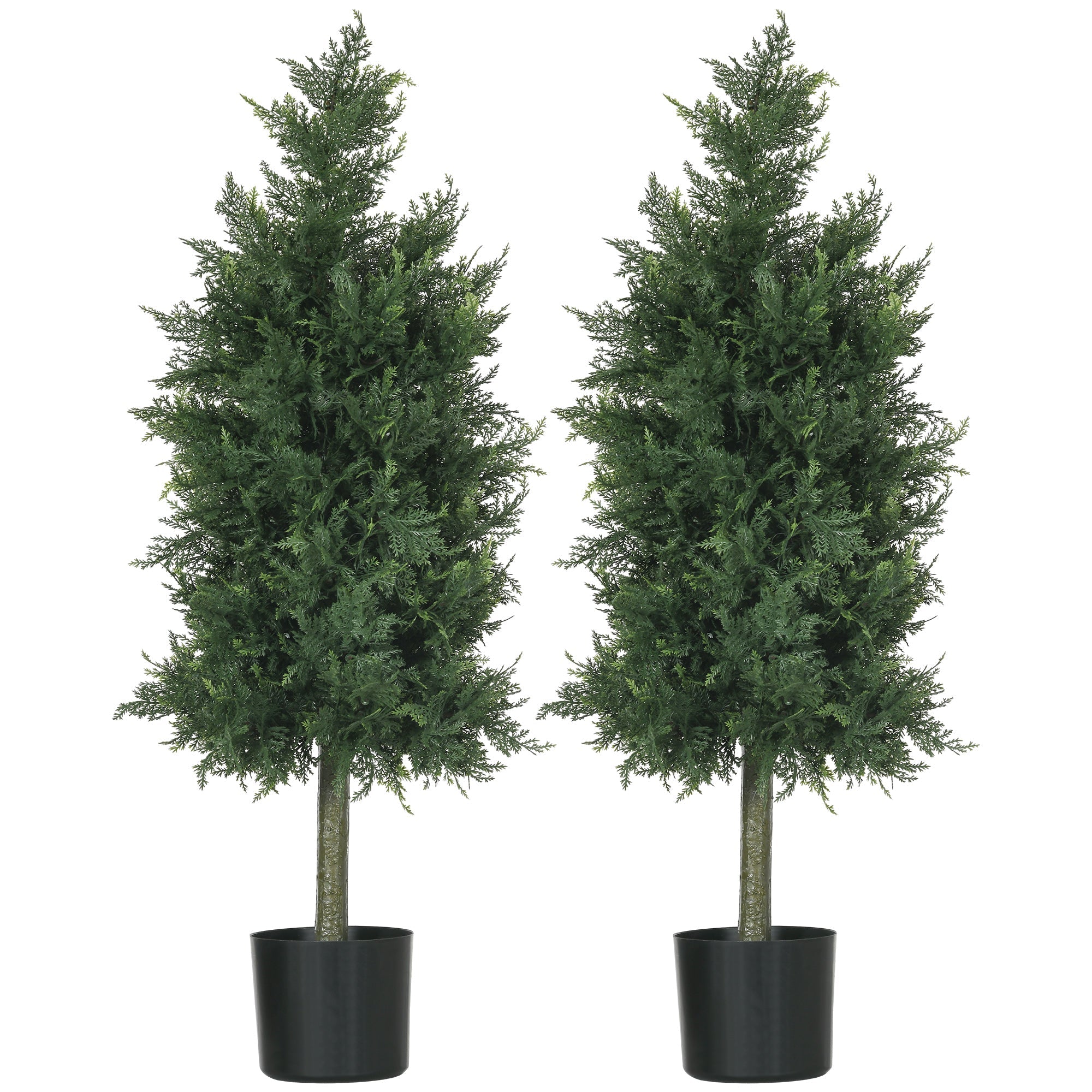 EasyComfort Set 2 kunstceders in pot 90 cm