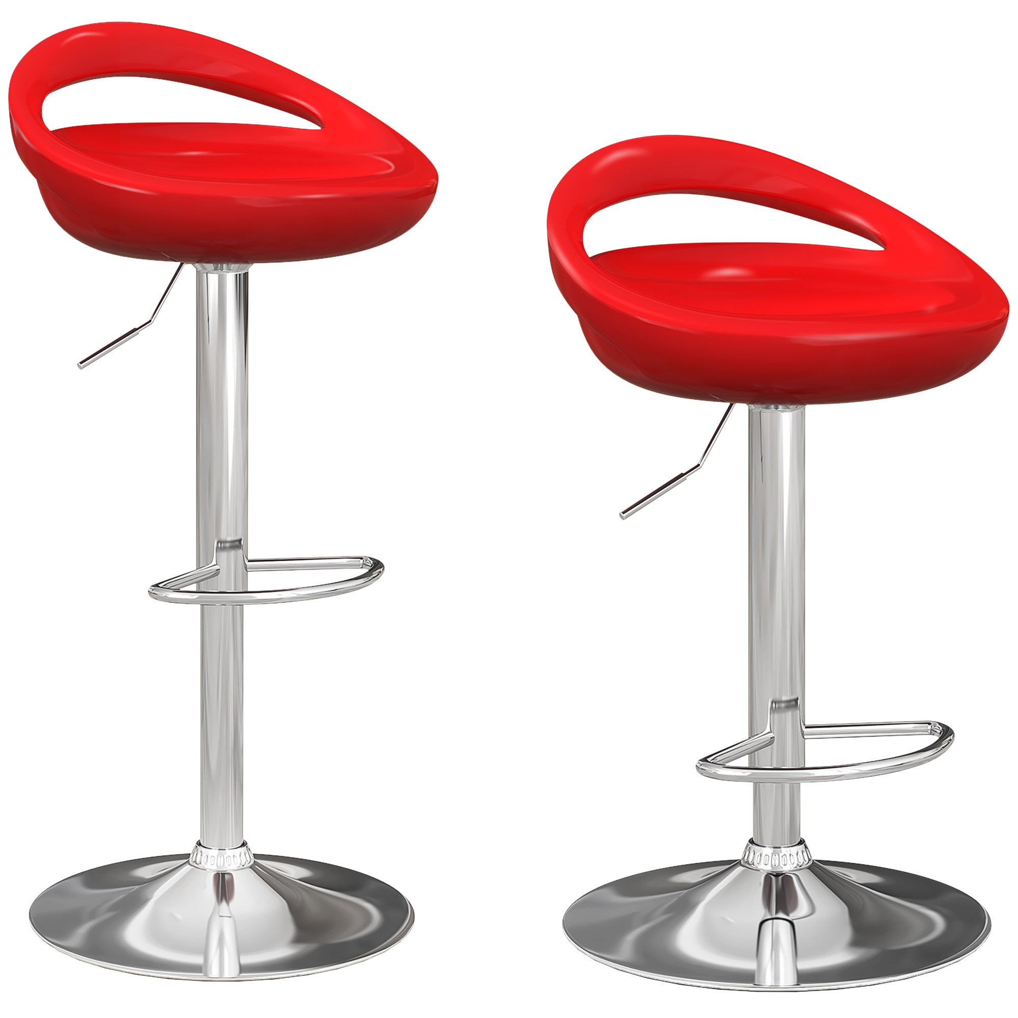 EasyComfort Set van 2 barkrukken rood