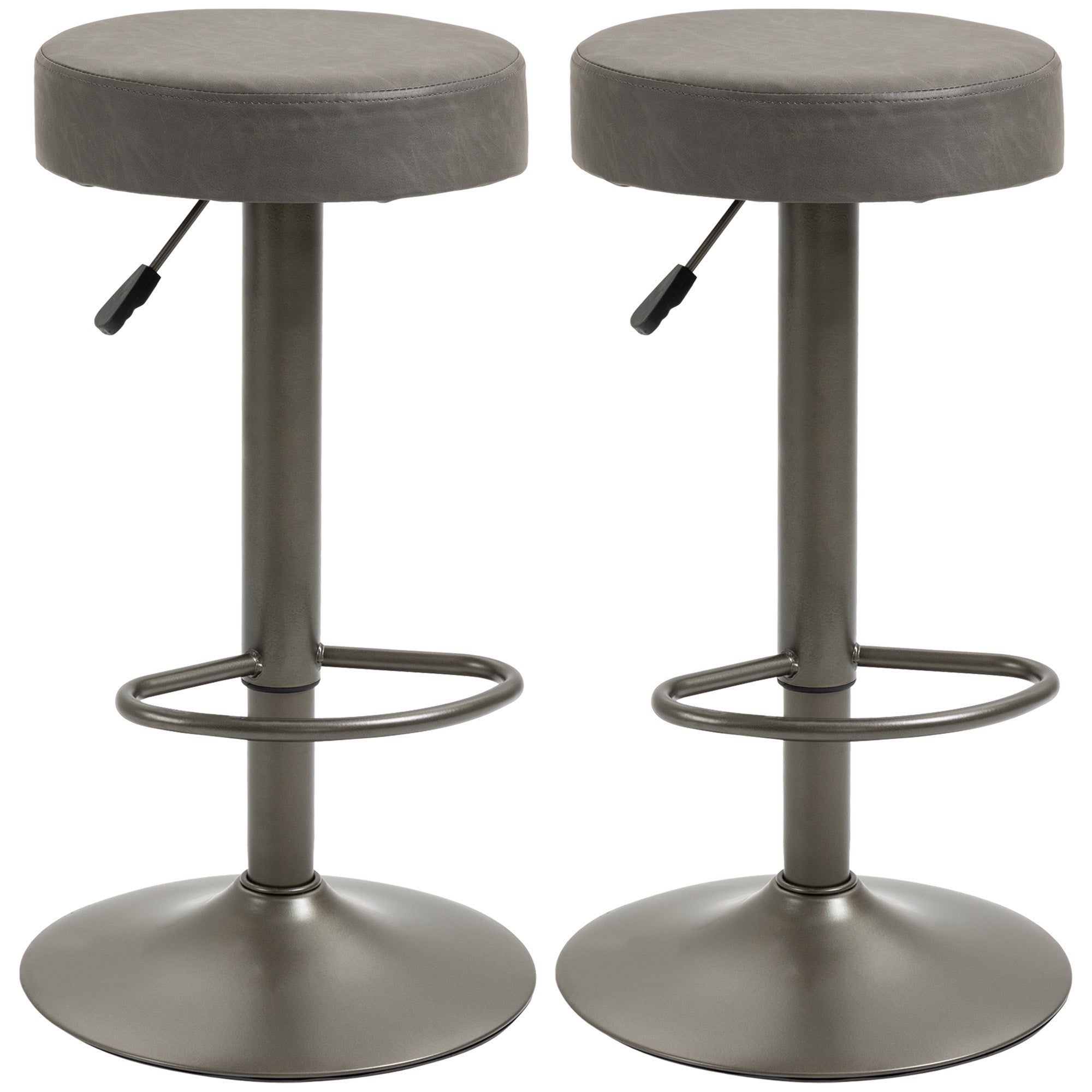 EasyComfort barkrukken set van 2 grijs