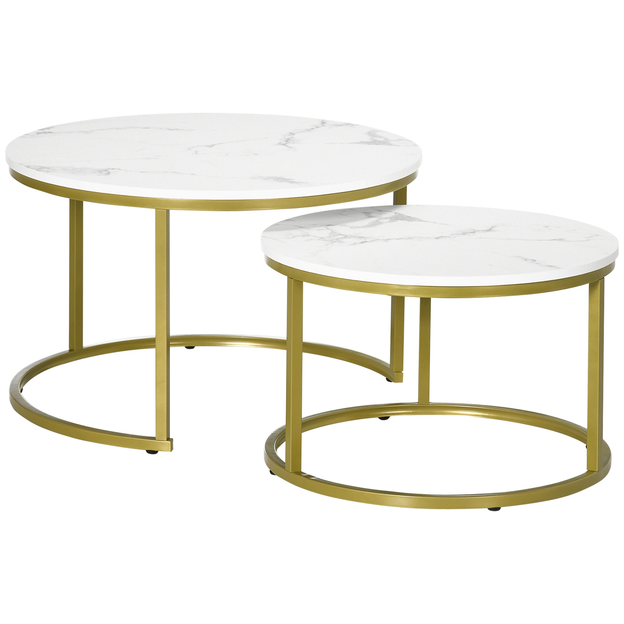 EasyComfort Set 2 Opstapelbare Ronde Bijzettafels