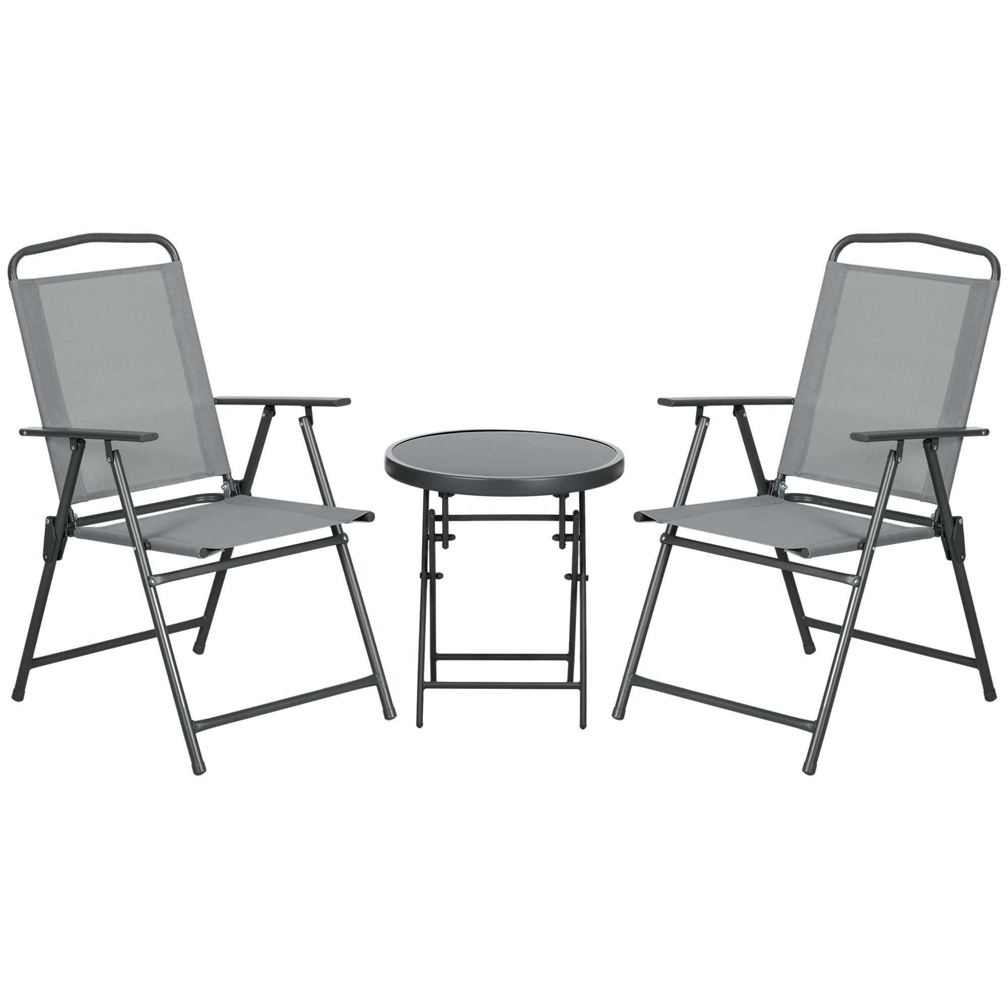 EasyComfort 3-delige tuinset met 2 stoelen en koffietafel