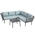 EasyComfort Tuinset 4-delig rattan loungeset