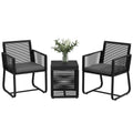 EasyComfort Tuinset rattan 2 fauteuils en salontafel
