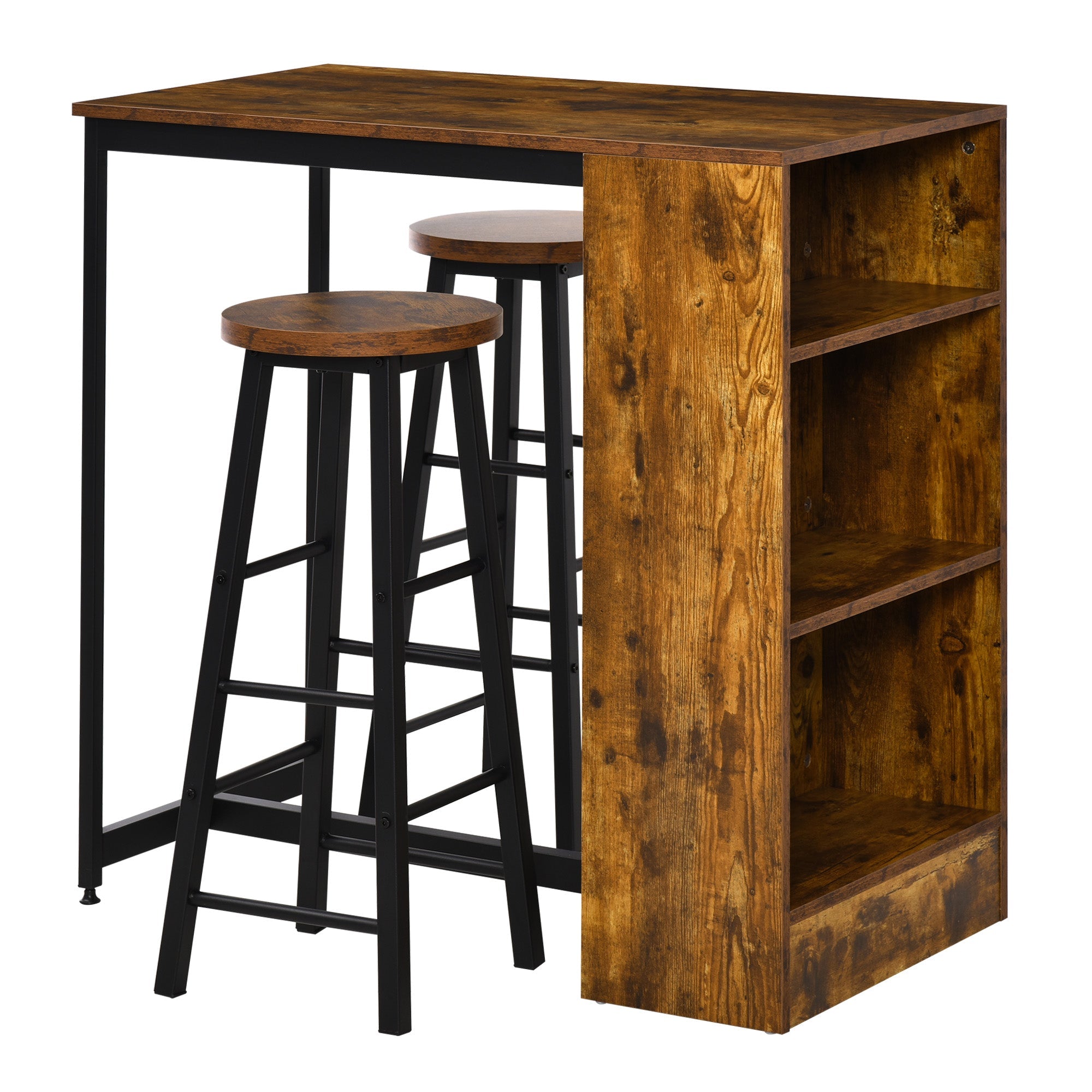 EasyComfort eettafelset met bar en 2 barkrukken
