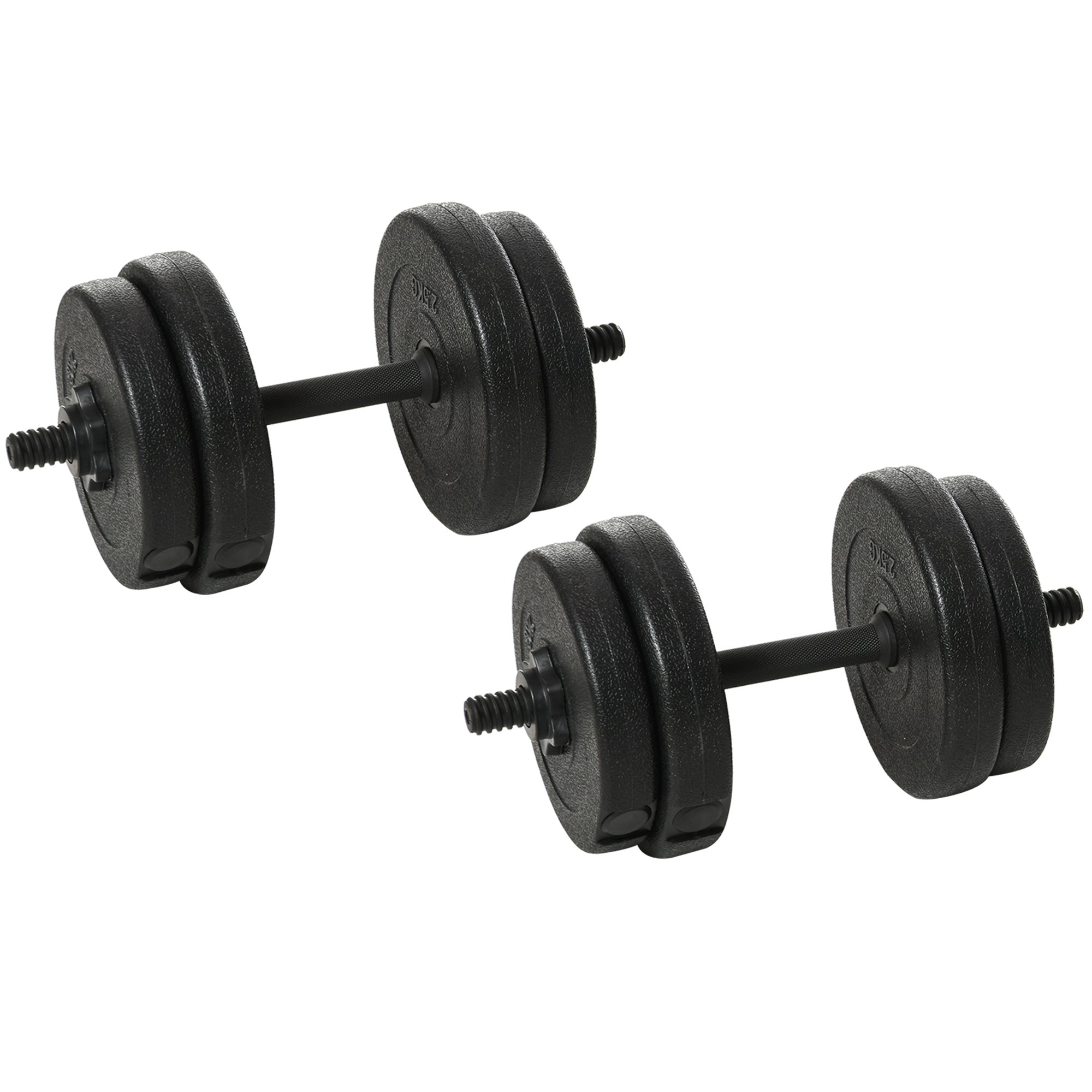 Easycomfort Set Manubri Palestra 20kg (4x2.5kg, 4x2kg) with 8 Dischi da 2kg, 2.5kg, Ø25mm, per Allenamento a Casa