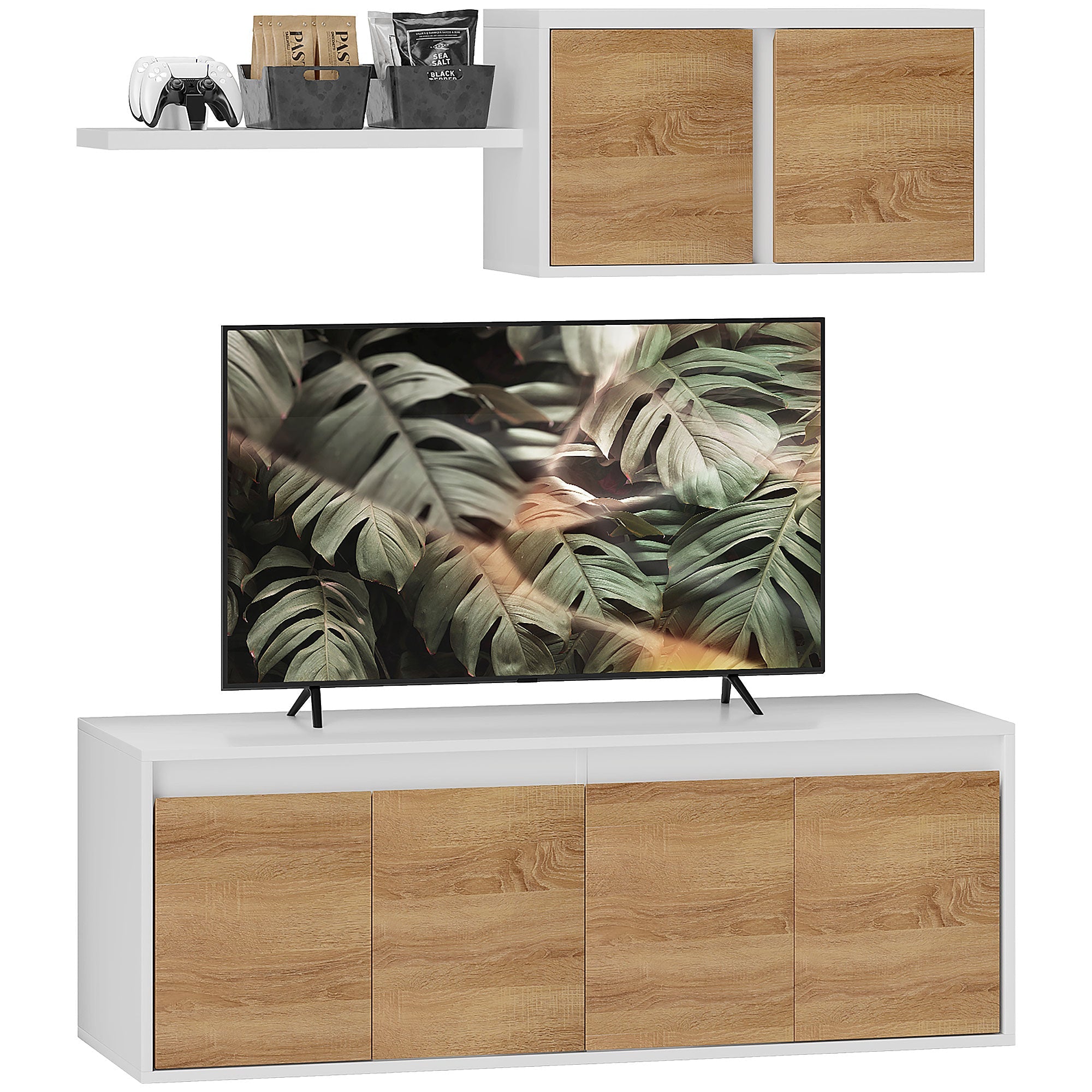 EasyComfort set TV-meubel en wandkast