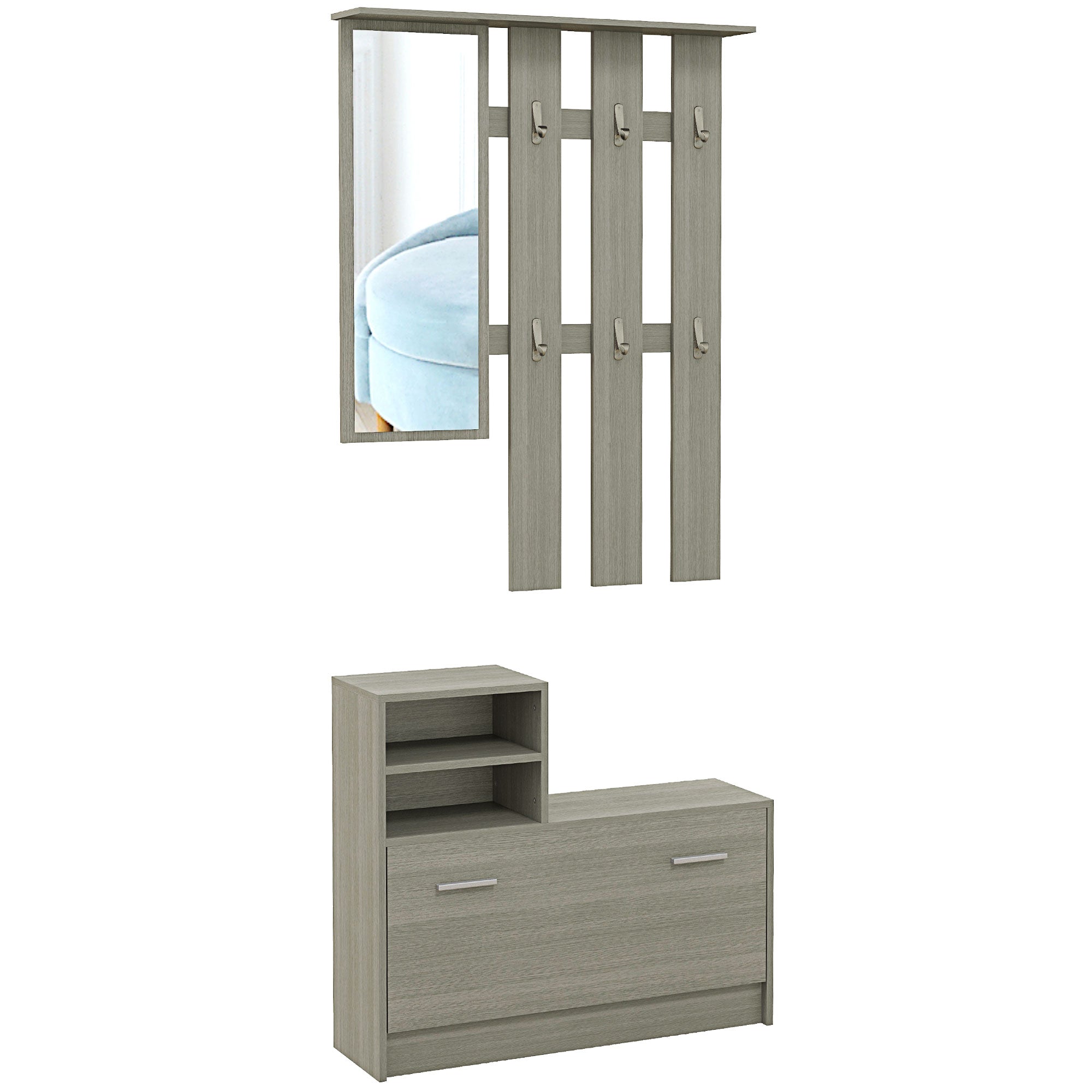 EasyComfort Set Mobili da Ingresso halmeubelset met schoenenbank