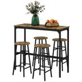 EasyComfort set 5-delig barset tafel en 4 krukken