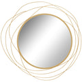 EasyComfort Rond wandspiegel Ø65 cm goud