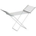 Easycomfort Stendino Elettrico Riscaldato with Ali Pieghevole Salvaspazio in Lega di Alluminio, 144x53x91cm, Argento