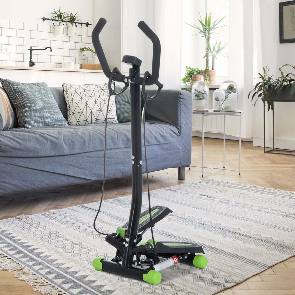EASYCOMFORT Stepper Professionale Fitness with Manubrio e Corde, 40x48x118cm