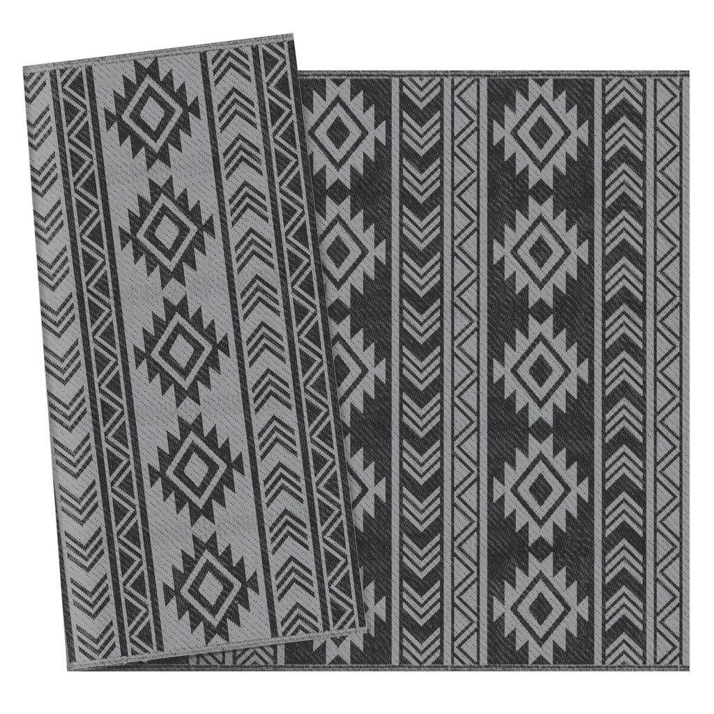 EasyComfort Tappeto Moderno buitentapijt 182x274 cm zwart/grijs