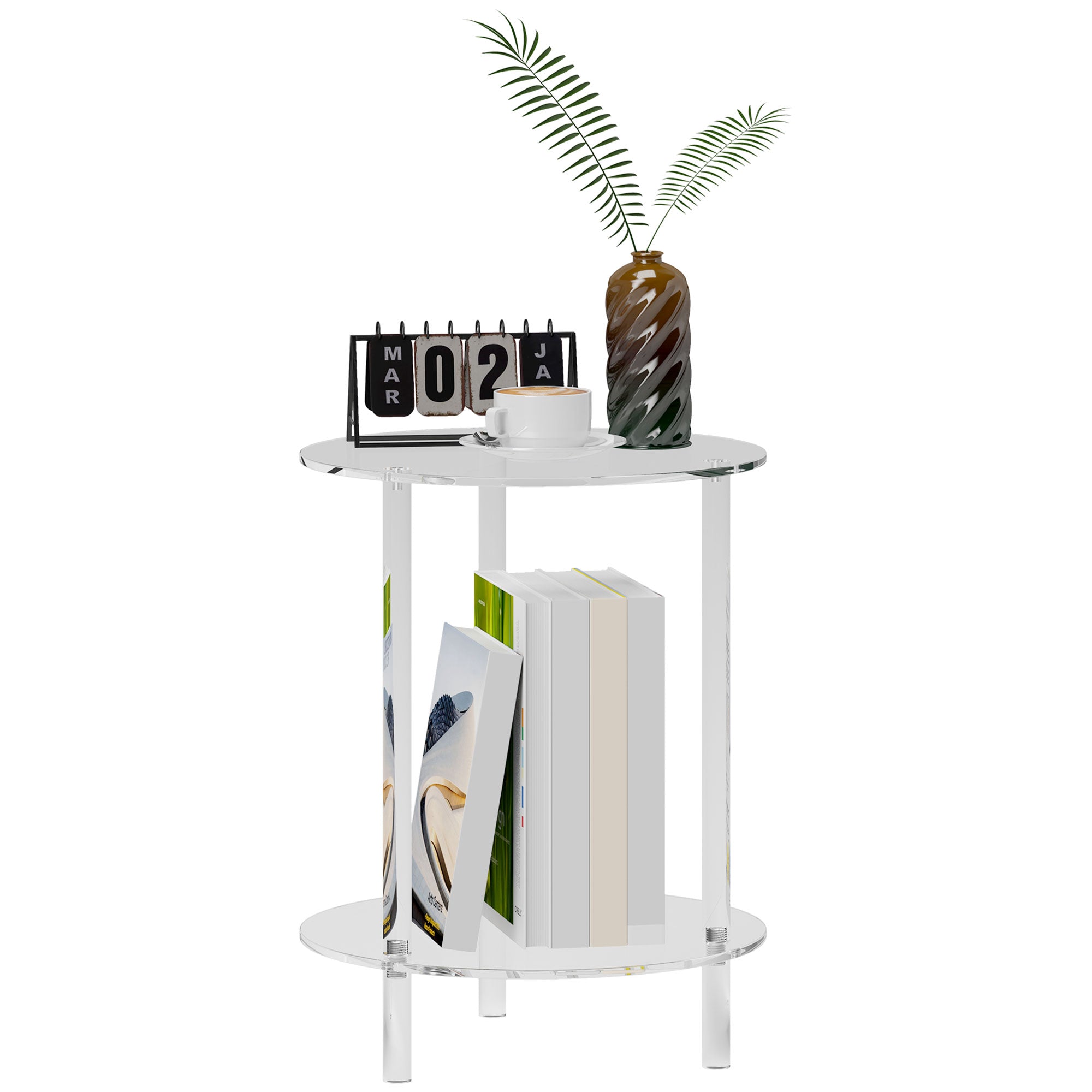 EasyComfort Tavolino Basso Rotondo bijzettafel