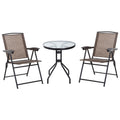 EasyComfort Tavolino tuintafelset 3-delig (tafel + 2 stoelen)