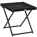 EasyComfort vouwbare bijzettafel 40x40x40 cm, zwart