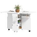 EasyComfort Tavolo a Ribalta vouwtafel met klep en opbergruimtes, 130x80x76.5 cm