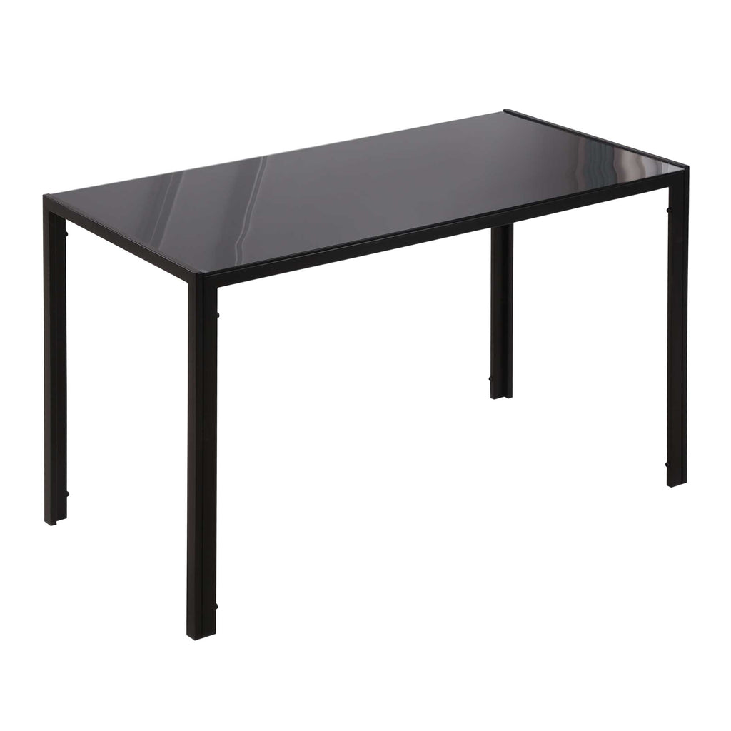 EasyComfort Tavolo keuken-/eettafel 120x60 cm zwart