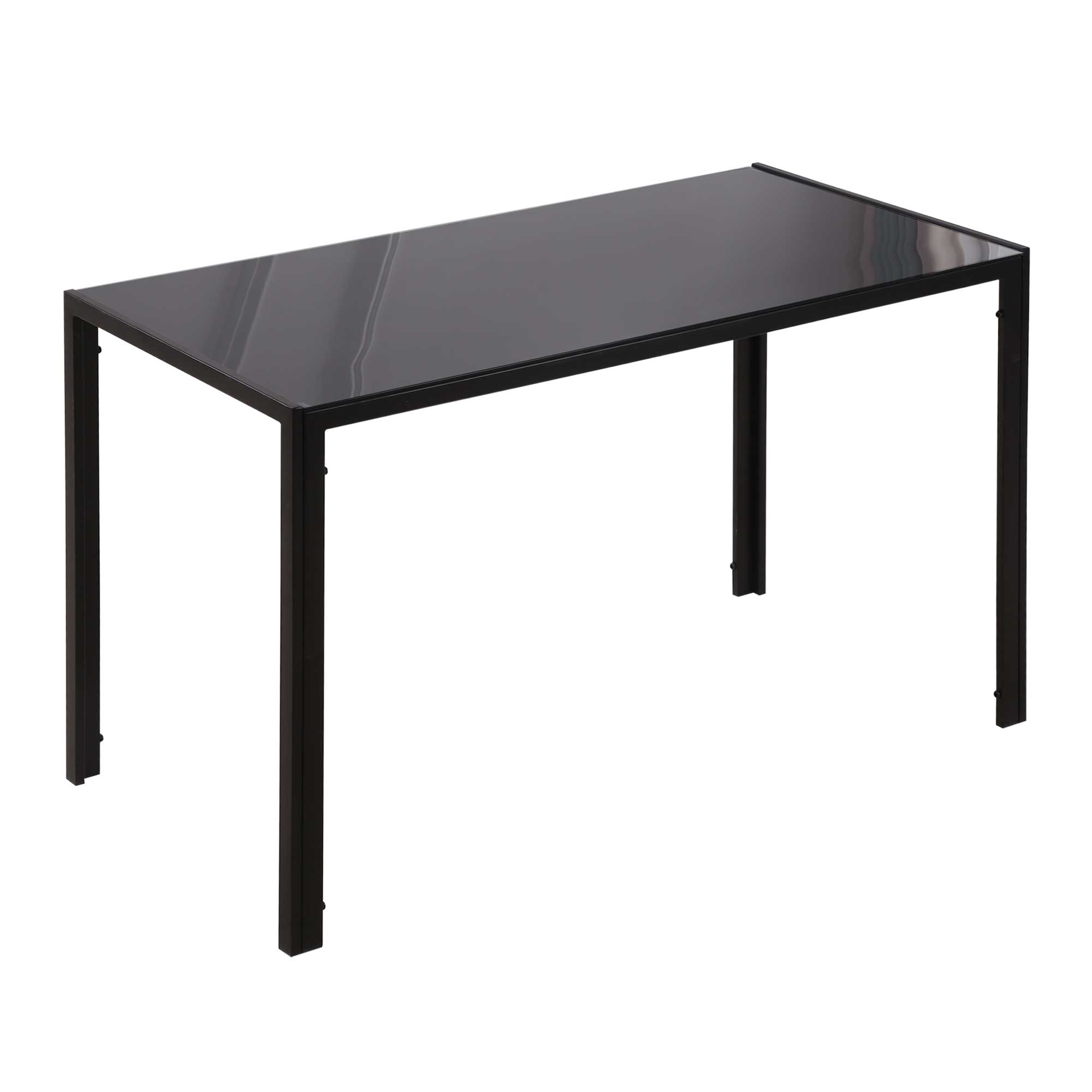 EasyComfort Tavolo keuken-/eettafel 120x60 cm zwart