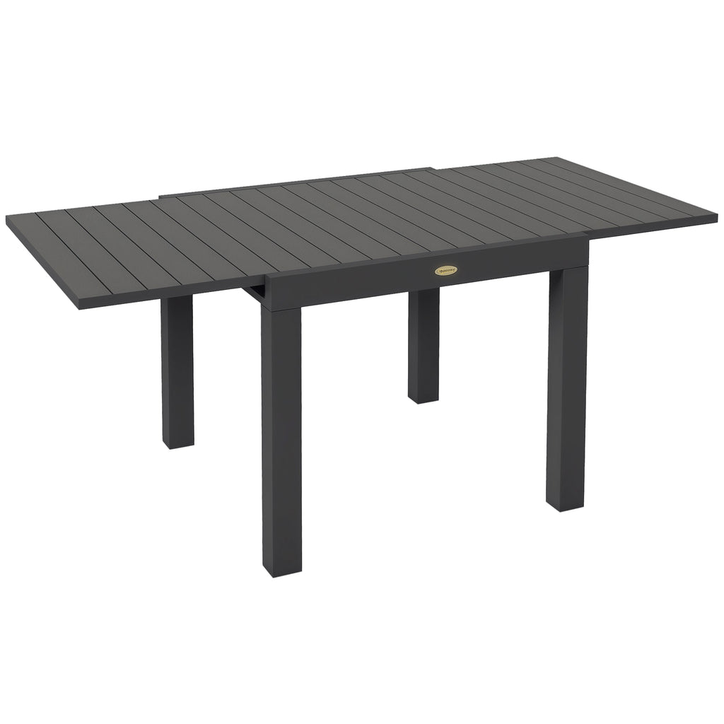 EasyComfort uittrekbare tuintafel 4–6 personen grijs