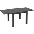 EasyComfort uittrekbare tuintafel 4–6 personen grijs