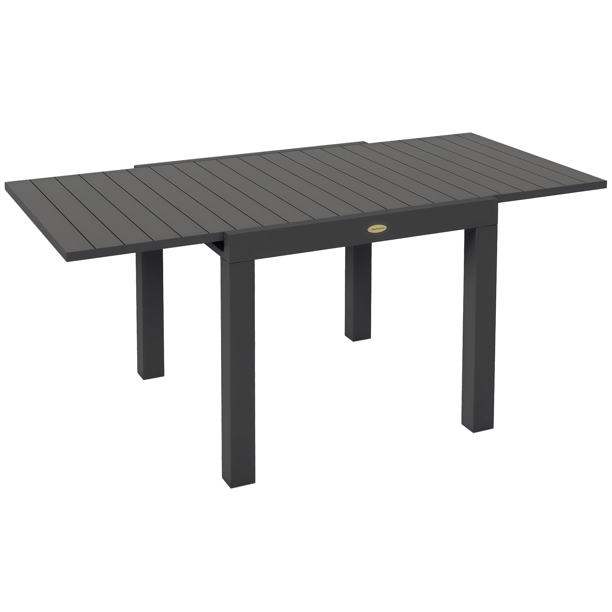 EasyComfort uittrekbare tuintafel 4–6 personen grijs