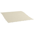 EasyComfort Telo Copertura per Gazebo Pergola 3x3 m in Poliestere with 16 Fori di Drenaggio, 297x297 cm, Beige