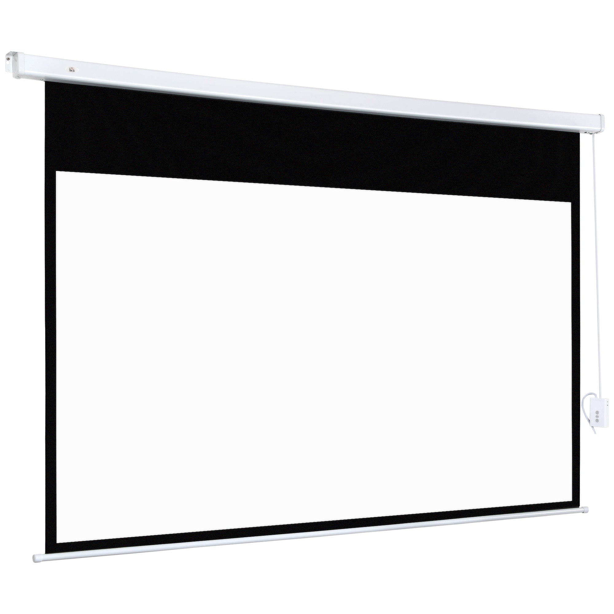 EasyComfort Telo Proiettore 100 Pollici with Telecomando, in PVC e Metallo, 247x7.5x168 cm, white