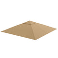 EasyComfort Tetto di Ricambio per Gazebo 3x3m in Poliestere with Prese d'Aria e Fori di Drenaggio, Beige