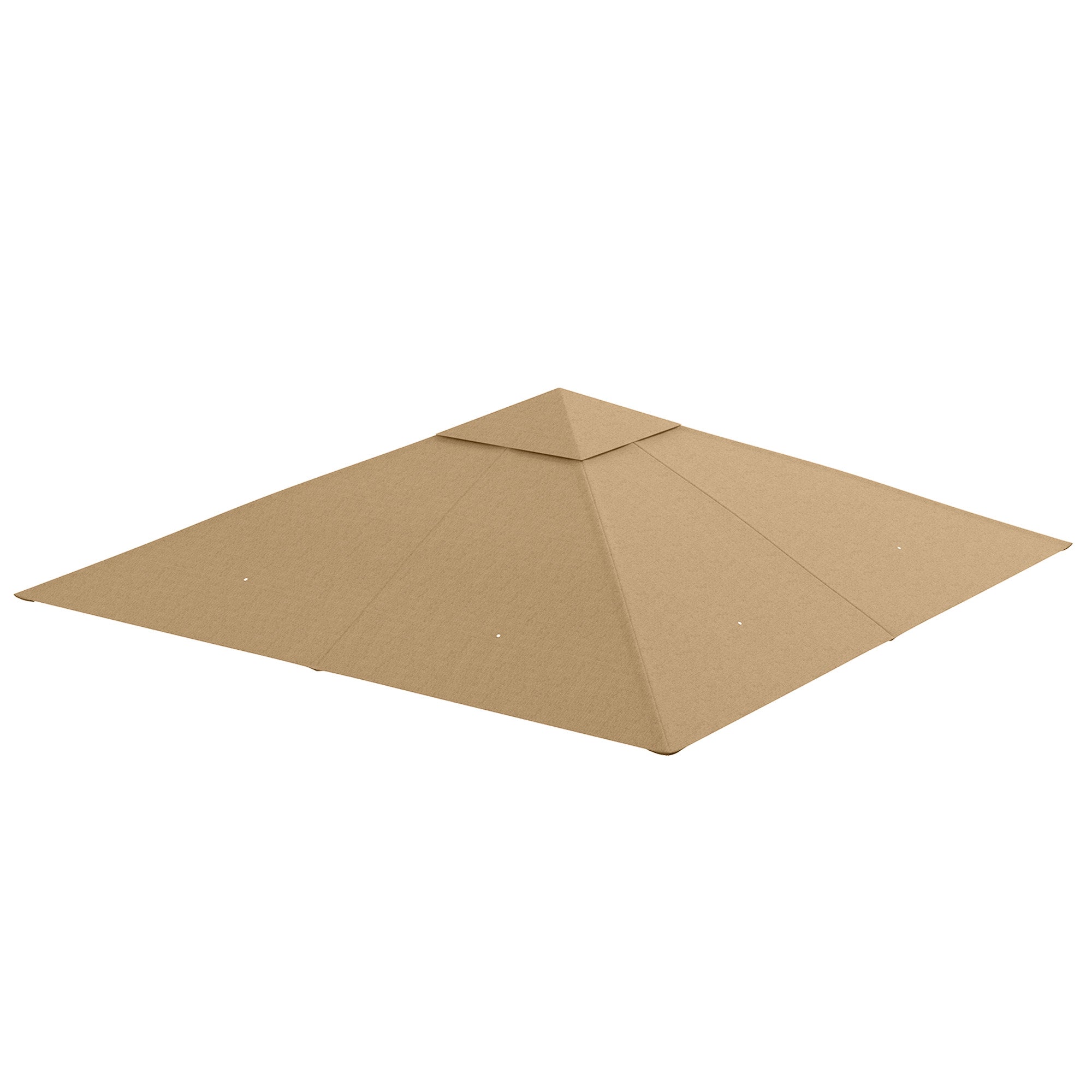 EasyComfort Tetto di Ricambio per Gazebo 3x3m in Poliestere with Prese d'Aria e Fori di Drenaggio, Beige