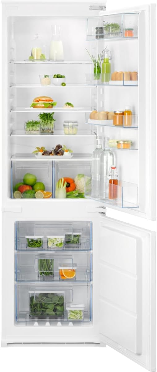 Frigorifero A Incasso Combinato Electrolux ENT6NE18S Serie 600 TwinTech 257 Litri Classe E (A177,2xL54,6xP54,9) Total No Frost Bianco