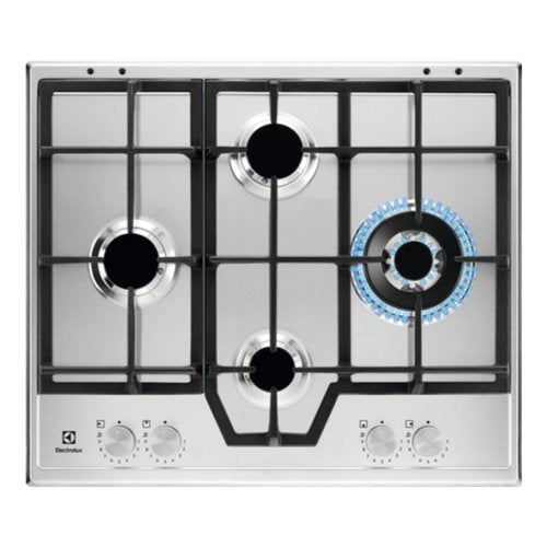 Piano Cottura A Gas Electrolux Serie 600 Slim Line Kgs64562Sx 4 Fuochi (L59,5xP51) Inox