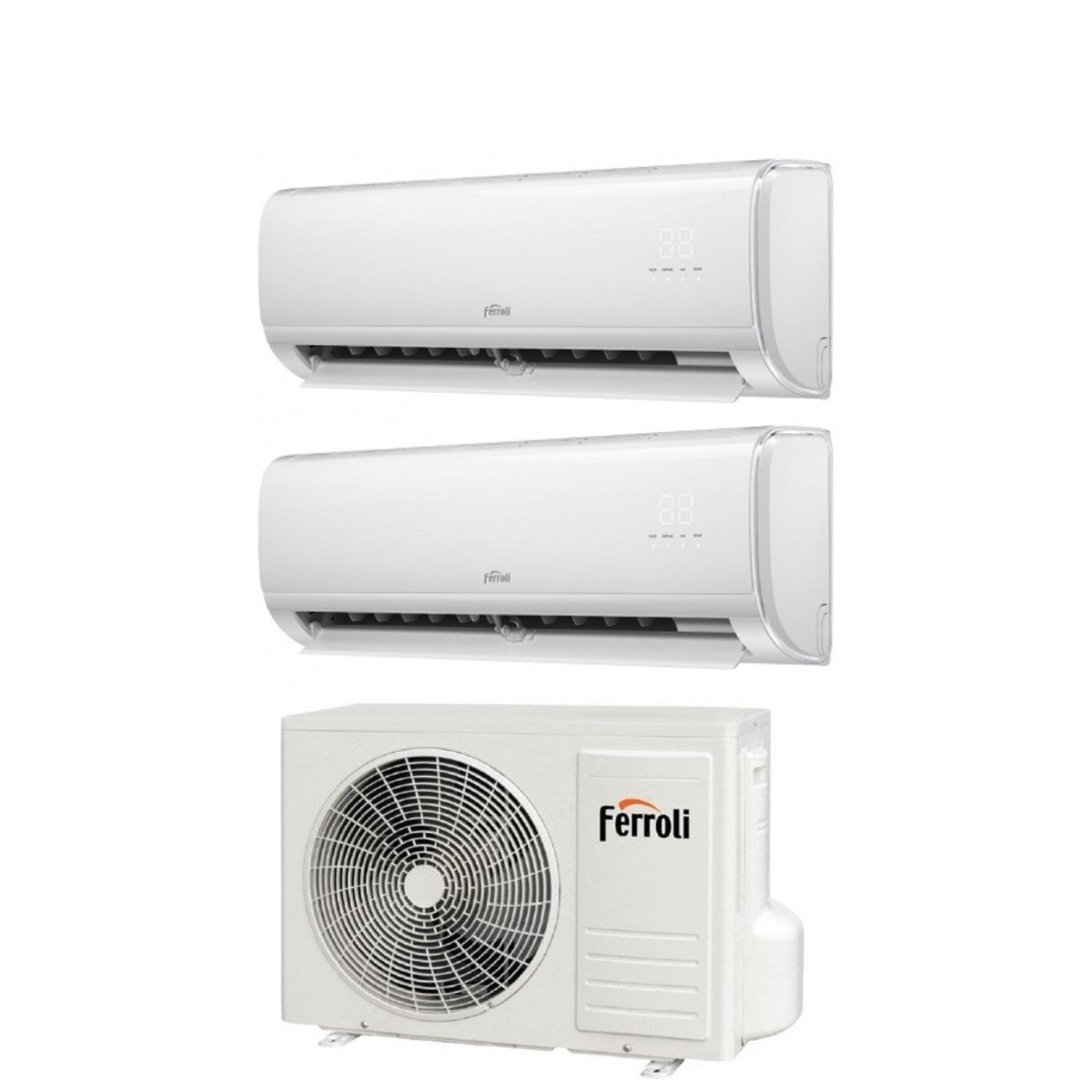 Air conditioner dual-split Ferroli Giada M 12+12 with 21-3 built-in Wi-Fi