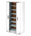 Armadio Scarpiera Fores Modello Basic A 6 Ripiani Cm.55x36x108H white