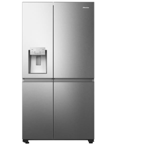 Side by Side Refrigerator Hisense RS818N4TIE No Frost 632 Liters (A179xL91xD73) Class E Smart Connectivity Voice Control (Amazon or Alexa)