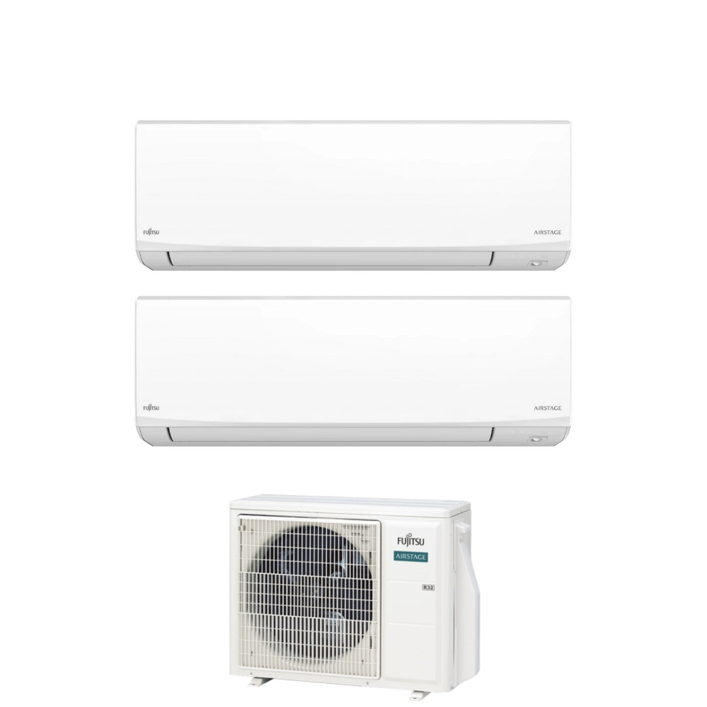 Fujitsu KJ White dual-split airconditioner