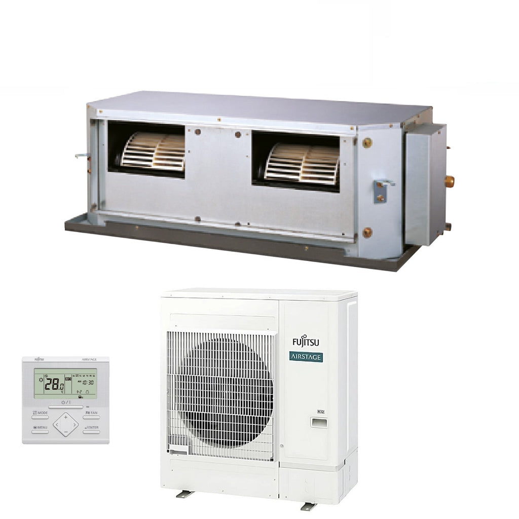 Air conditioner Fujitsu Canalizzabile Alta Prevalenza series KH 45000 Btu ARXG45KHTB R-32 Monofase optional Wi-Fi