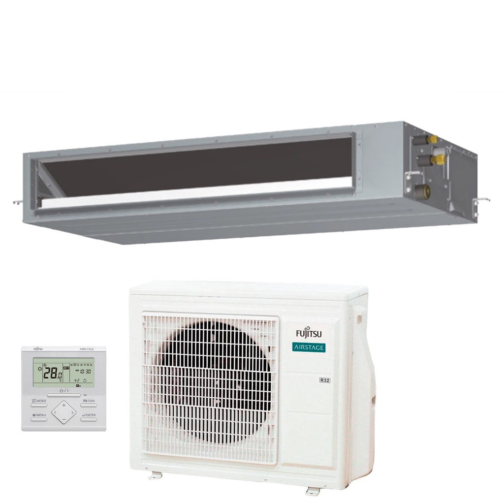 Air conditioner Canalizzato Fujitsu KMTAP Eco 30000 Btu ARXH30KMTAP R-32 optional Wi-Fi with Filocomando