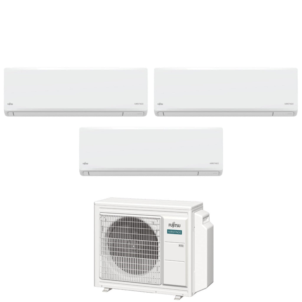 Fujitsu KN tri-split airconditioner 7+7+12 met AOEG24KBCA3