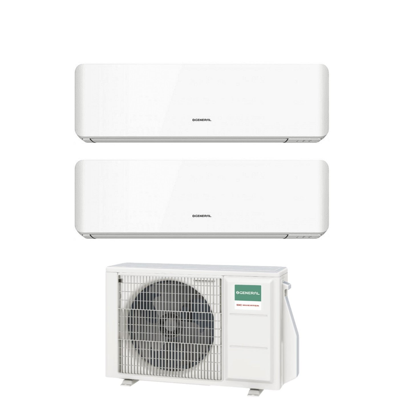 Air conditioner dual-split General Fujitsu Standard KM 9+14 with AOHG18KBTA2 R-32 built-in Wi-Fi