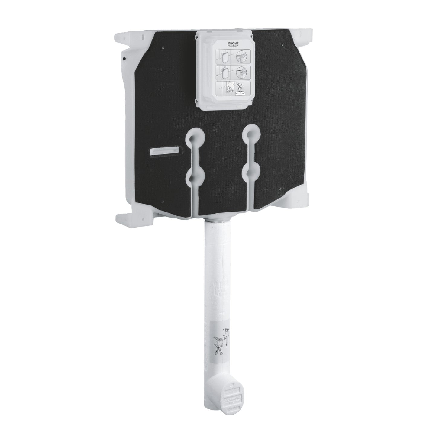 Cassetta di Sciacquo ad built-in Grohe Per WC Spessore 80 mm 38863000 - doppio scarico (6/3 - 4,5/3 litri) senza placca e canotto