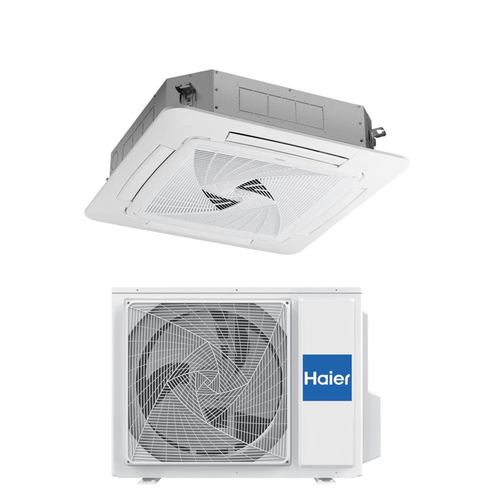 Condizionatore a Cassetta Haier 36000 Btu AB105S2SR1FA(H) Trifase R-32 Wi-Fi Integrato con Pannello
