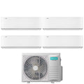 Hisense Energy Pro X quad-split airconditioner 9+9+9+12 met 4AMW81U4RJC (R-32, Wi‑Fi)