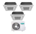 Hisense Trial Split Cassette Air Conditioner 9+9+9 with 3AMW72U4RFA R-32 Optional Wi-Fi 9000+9000+9000 with Remote Control and Panel Included - New