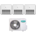 Hisense Trial Split Console Air Conditioner 12+12+12 with 3AMW72U4RFA R-32 Wi-Fi Optional With Standard Remote Control 12000+12000+12000 - New