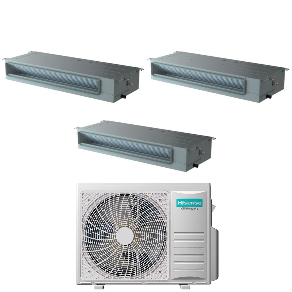 Air conditioner tri-split Hisense Inverter Canalizzato Canalizzabile 9+9+9 with 3AMW62U4RJC R-32 optional Wi-Fi 9000+9000+9000 Con Telecomando di series