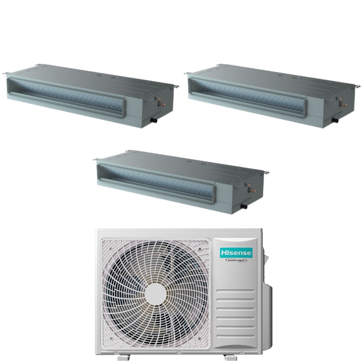 Air conditioner tri-split Hisense Inverter Canalizzato Canalizzabile 9+9+9 with 3AMW62U4RJC R-32 optional Wi-Fi 9000+9000+9000 Con Telecomando di series
