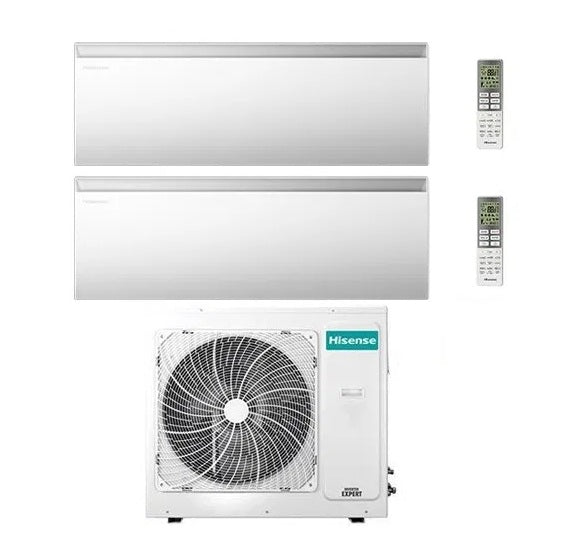 Hisense Air Master dual-split airconditioner 12+12 met 3AMW62U4RJC (R-32, Wi‑Fi)
