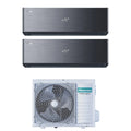 Air conditioner dual-split Hisense Inverter ENERGY PRO BLACK X 9+12 with 3AMW62U4RJC R-32 built-in Wi-Fi