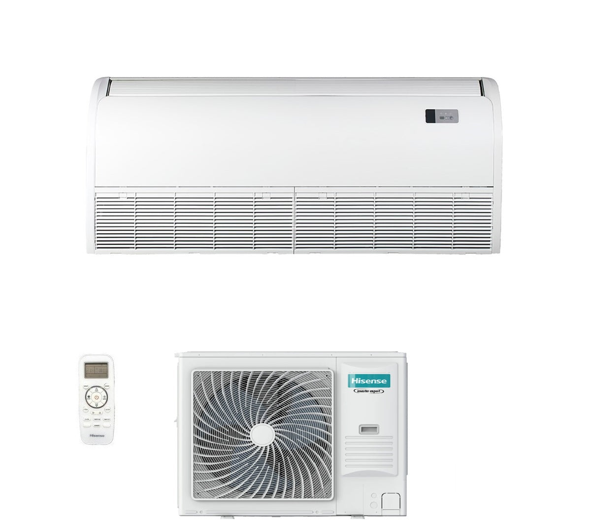 Condizionatore Soffitto/Pavimento Hisense Turbo 42000 Btu R-32 Wi-Fi Optional con Telecomando di serie
