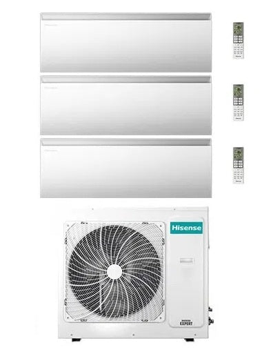 Hisense Air Master tri-split airconditioner 12+12+12 met 4AMW81U4RJC (R-32, Wi‑Fi)